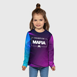Лонгслив детский Mafia Gaming Champion: рамка с лого и джойстиком н, цвет: 3D-принт — фото 2