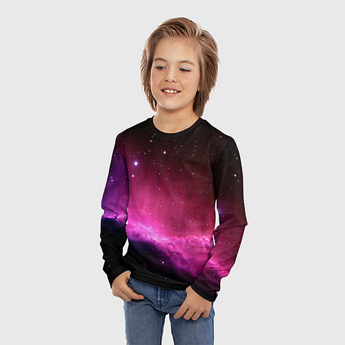 Детский лонгслив Night Nebula / 3D-принт – фото 3