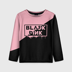 Лонгслив детский BLACKPINK BIG LOGO, цвет: 3D-принт