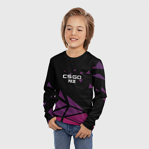Детский лонгслив Cs:go - Pulse 2022 Пульс / 3D-принт – фото 3