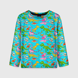 Детский лонгслив FUNNY DINOSAURS