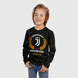 Лонгслив детский Лого Juventus и надпись Legendary Football Club на, цвет: 3D-принт — фото 2