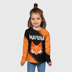 Лонгслив детский Марина - ЛИСА - Краска, цвет: 3D-принт — фото 2