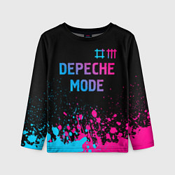Лонгслив детский Depeche Mode Neon Gradient, цвет: 3D-принт