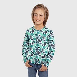 Лонгслив детский PALM LEAF TEXTURE, цвет: 3D-принт — фото 2