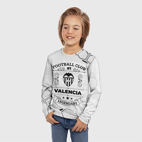 Детский лонгслив Valencia Football Club Number 1 Legendary / 3D-принт – фото 3