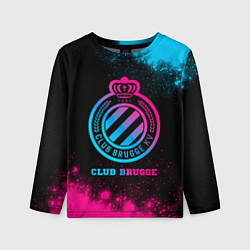 Лонгслив детский Club Brugge Neon Gradient, цвет: 3D-принт