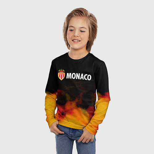 Детский лонгслив Monaco монако туман / 3D-принт – фото 3