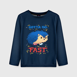 Детский лонгслив Little Sonic gotta go fast