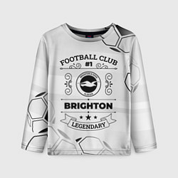 Лонгслив детский Brighton Football Club Number 1 Legendary, цвет: 3D-принт