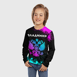 Лонгслив детский Владимир Россия, цвет: 3D-принт — фото 2