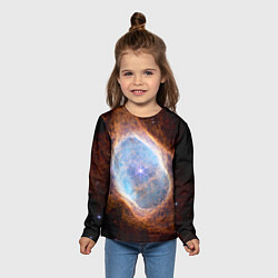 Лонгслив детский Туманность Южное кольцо наблюдаемое телескопом Уэб, цвет: 3D-принт — фото 2