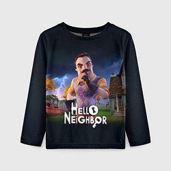 Лонгслив детский Hello Neighbor игра Привет сосед, цвет: 3D-принт