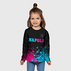 Лонгслив детский Napoli Neon Gradient, цвет: 3D-принт — фото 2