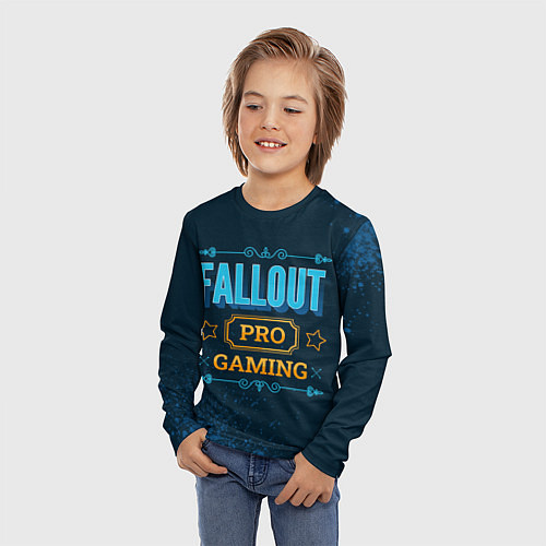 Детский лонгслив Игра Fallout: PRO Gaming / 3D-принт – фото 3