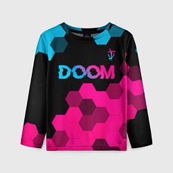 Детский лонгслив Doom Neon Gradient