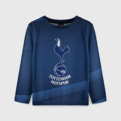 Лонгслив детский Tottenham hotspur Синяя абстракция, цвет: 3D-принт