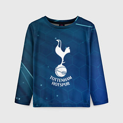 Лонгслив детский Tottenham hotspur Соты абстракция, цвет: 3D-принт