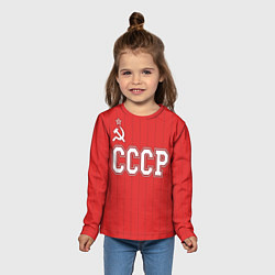 Лонгслив детский Союз Советских Социалистических Республик, цвет: 3D-принт — фото 2