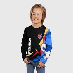 Лонгслив детский Bayern munchen Sport - цветные геометрии, цвет: 3D-принт — фото 2