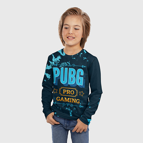 Детский лонгслив Игра PUBG: pro gaming / 3D-принт – фото 3