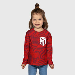Лонгслив детский Atletico Madrid отпечатки, цвет: 3D-принт — фото 2