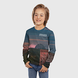 Лонгслив детский STALKER Саркофаг Над ЧАЭС, цвет: 3D-принт — фото 2