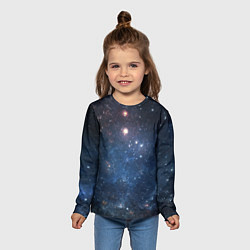 Лонгслив детский Молчаливый космос, цвет: 3D-принт — фото 2