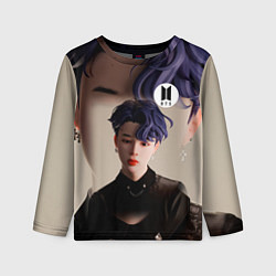 Лонгслив детский BTS BLACK SWAN ART, цвет: 3D-принт