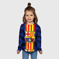 Лонгслив детский Фк Барселона Лого, цвет: 3D-принт — фото 2