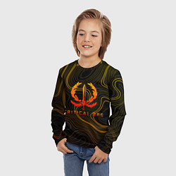 Лонгслив детский Critical ops - абстракция, цвет: 3D-принт — фото 2