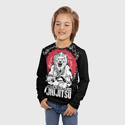 Лонгслив детский Jiu-Jitsu red sun Brazil, цвет: 3D-принт — фото 2
