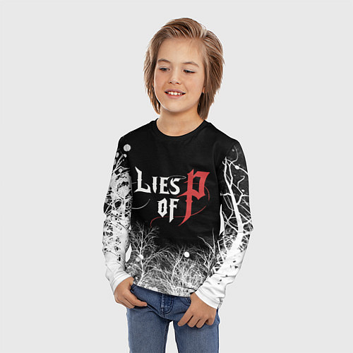 Детский лонгслив Лайс оф Пи - Lies of P / 3D-принт – фото 3