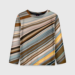 Детский лонгслив Colored wavy lines