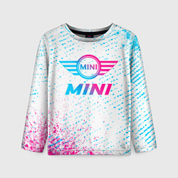 Лонгслив детский Mini neon gradient style, цвет: 3D-принт