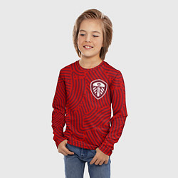 Лонгслив детский Leeds United отпечатки, цвет: 3D-принт — фото 2