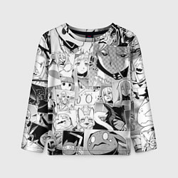 Детский лонгслив Да я паук и что с того pattern