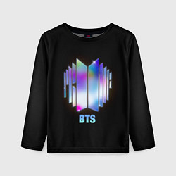 Лонгслив детский BTS gradient logo, цвет: 3D-принт