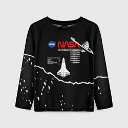 Лонгслив детский Nasa - звёзды, цвет: 3D-принт