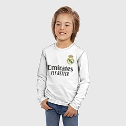 Лонгслив детский Бензема Реал Мадрид форма 20222023, цвет: 3D-принт — фото 2