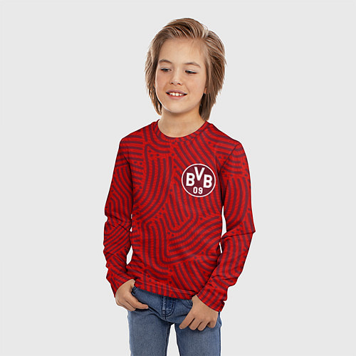 Детский лонгслив Borussia отпечатки / 3D-принт – фото 3