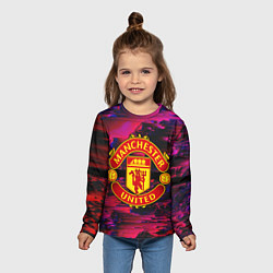Лонгслив детский Manchester United, цвет: 3D-принт — фото 2