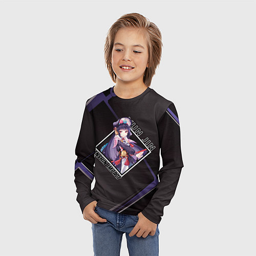 Детский лонгслив Юнь Цзинь в ромбе / 3D-принт – фото 3