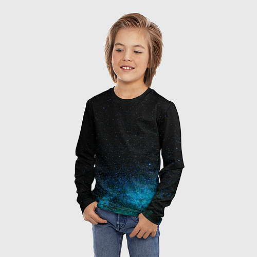 Детский лонгслив Deep stars / 3D-принт – фото 3
