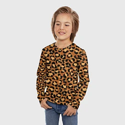 Лонгслив детский Леопардовый цвет, цвет: 3D-принт — фото 2