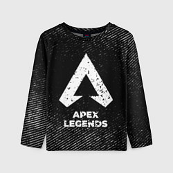 Лонгслив детский Apex Legends с потертостями на темном фоне, цвет: 3D-принт