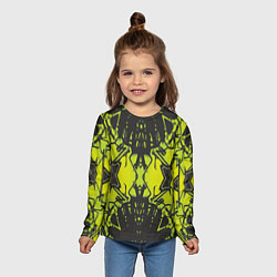 Лонгслив детский Расплывчатый узор, цвет: 3D-принт — фото 2