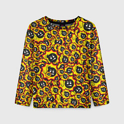 Детский лонгслив Serious Sam logo pattern