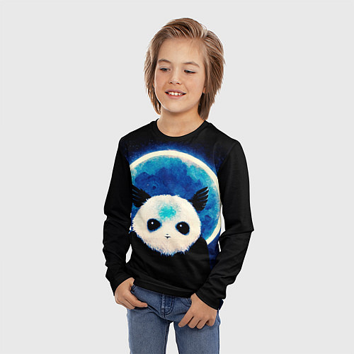 Детский лонгслив Святой панда / 3D-принт – фото 3