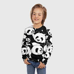 Лонгслив детский С пандами паттерн, цвет: 3D-принт — фото 2